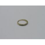 9ct gold & diamond half eternity ring, weight 3.1gms, size W