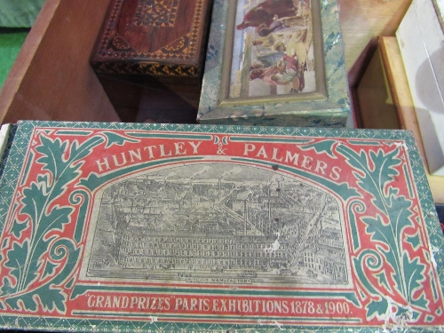 Pine box containing a qty of collectable tins & boxes, 51 x 40 x 28cms. Estimate £20-40 - Image 3 of 4
