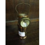 The Ceag Miners Supply Co. Ltd of Barnsley type BE3 copper cased electric torch