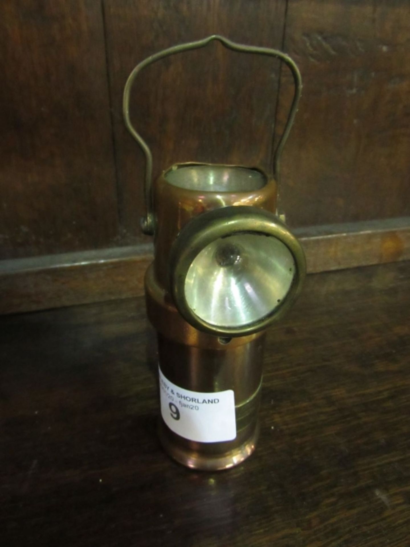 The Ceag Miners Supply Co. Ltd of Barnsley type BE3 copper cased electric torch
