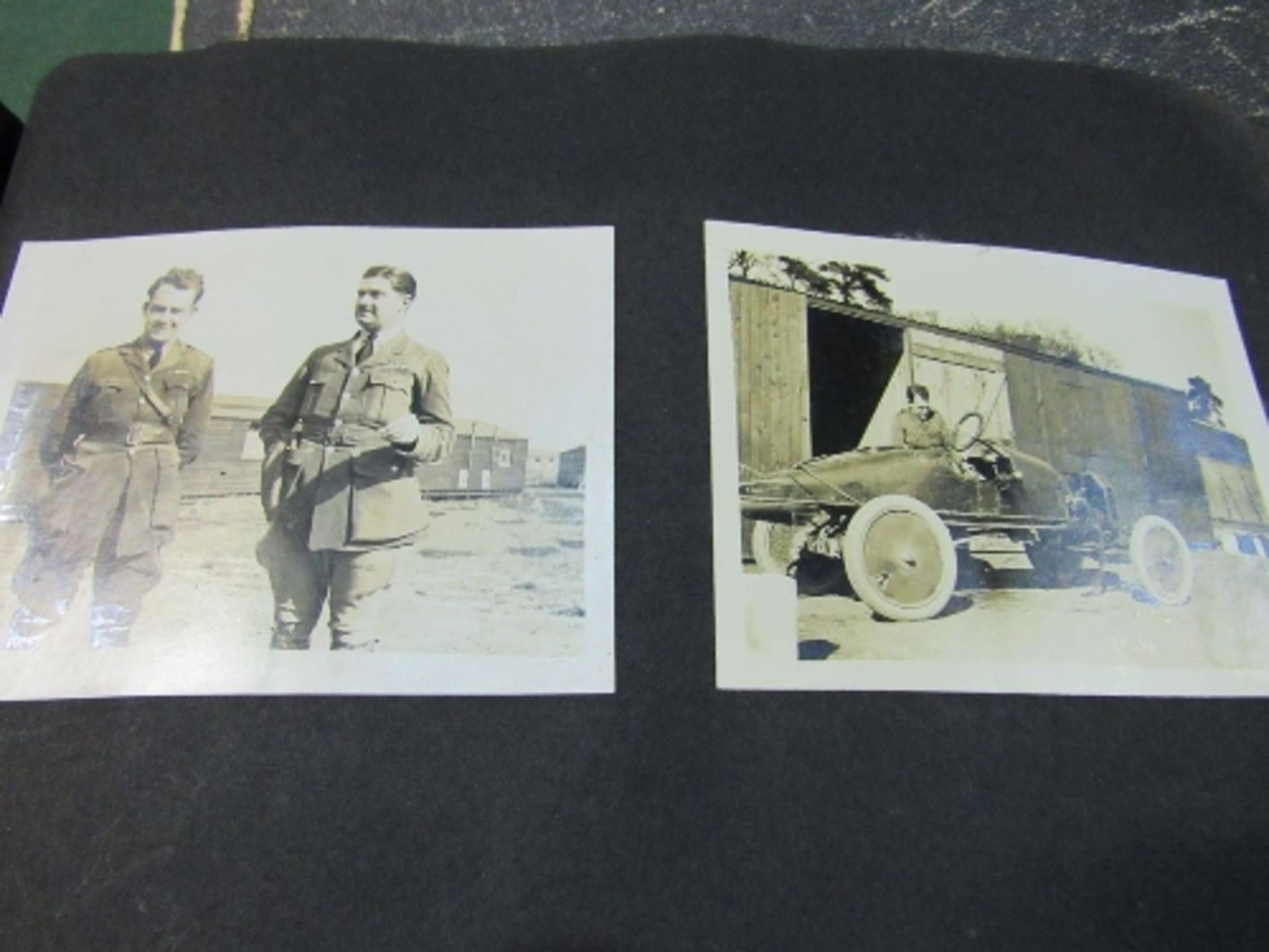 Qty of WWI & WWII ephemera including photos, certificate, buttons, cap badges & more, - Image 2 of 4