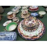 Qty of collectable cups & saucers including Copeland & Ridgeway together with other china.