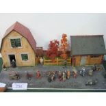 Detailed model diarama of German occupation of a Dutch village, 1.32 scale. Estimate £10-20