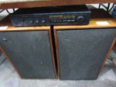 2 Goodmans G Magnum - K2 floor standing speakers together with Memorex SA-4045 stereo amplifier