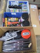 3 boxes of car related items