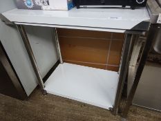 90cm stainless steel preparation table with under shelf