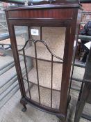 Mahogany glass fronted cabinet