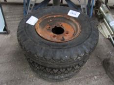 3 spare tyres for garden machine