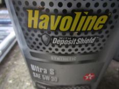 5x 1 litre of Texaco Havoline fully synthetic 5/30s for BMW & Mercedes