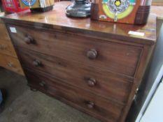 Mahogany 3 drawer chest