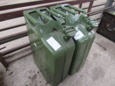 2 metal Jerry cans