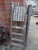 Wooden step ladders