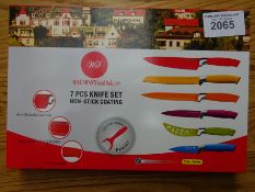 7 piece coloured knife set