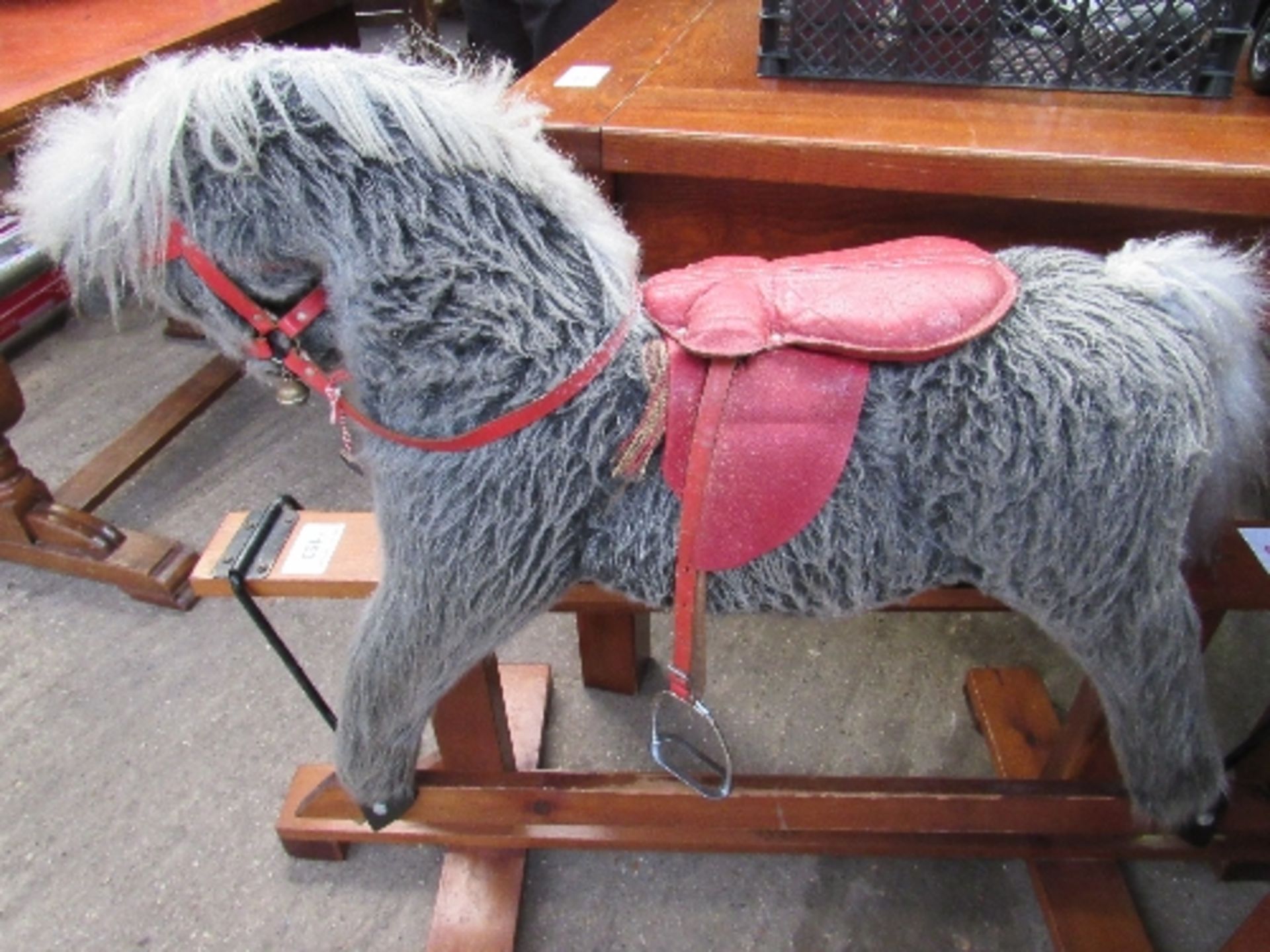 Pegasus Toys grey rocking horse, height 92cms, length 110cms. - Image 2 of 2