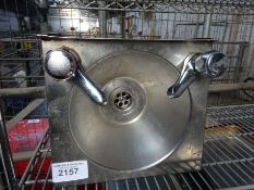 Stainless steel hand sink & taps