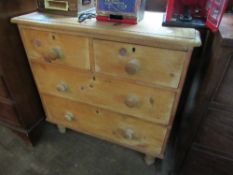 Pine 2 over 3 drawer chest