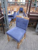 4 square tables & 50 upholstered chairs