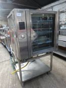 Zanussi ten grid gas combi oven on stand