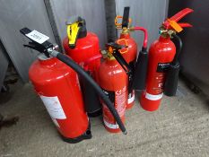 5 fire extinguishers