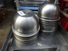 19 stainless steel bowls