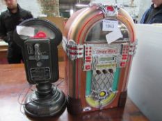 Jukebox CD player & tape player in style of parking meter