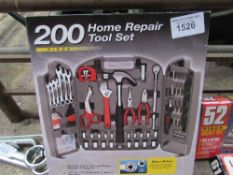 New 200 piece home repair tool set