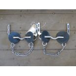 2 x 5.5ins Elbow bits with curb chains