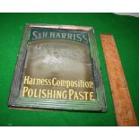 Advertising mirror for S & H Harris's Harness Composition Polishing Paste