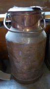 Copper milk churn