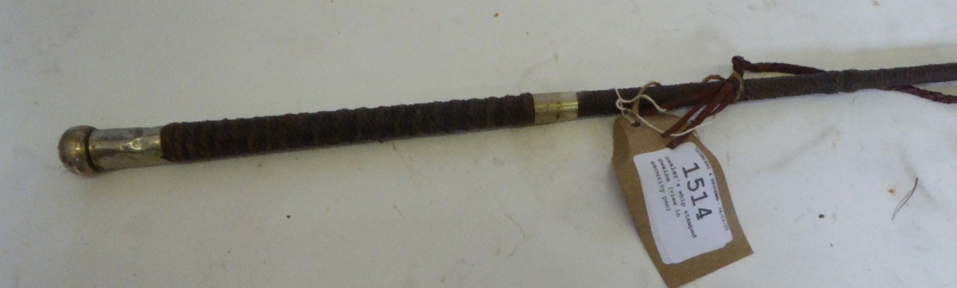 Dealer's whip stamped Swaine (view in security pen)