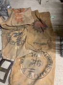 Quantity of hessian sacks name stamped