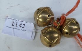 Three harness bells