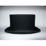 Black top hat by Christy's of London, size 7 1/4