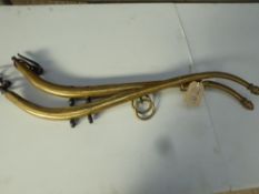 Set of heavy horse brass hames