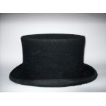 Black top hat by Christy's of London, size 7 1/8