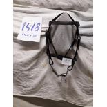 Pony size driving bridle with bit