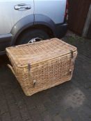 Very large wicker basket, useful for harness