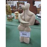 Peter Wright limited edition 4/200 signed ceramic figurines of couple embracing. Estimate £10-20.