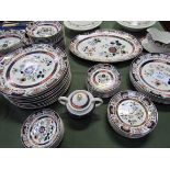 70 pieces of Japanese Nikko Ironstone Double Phoenix dinnerware. Estimate £40-60.