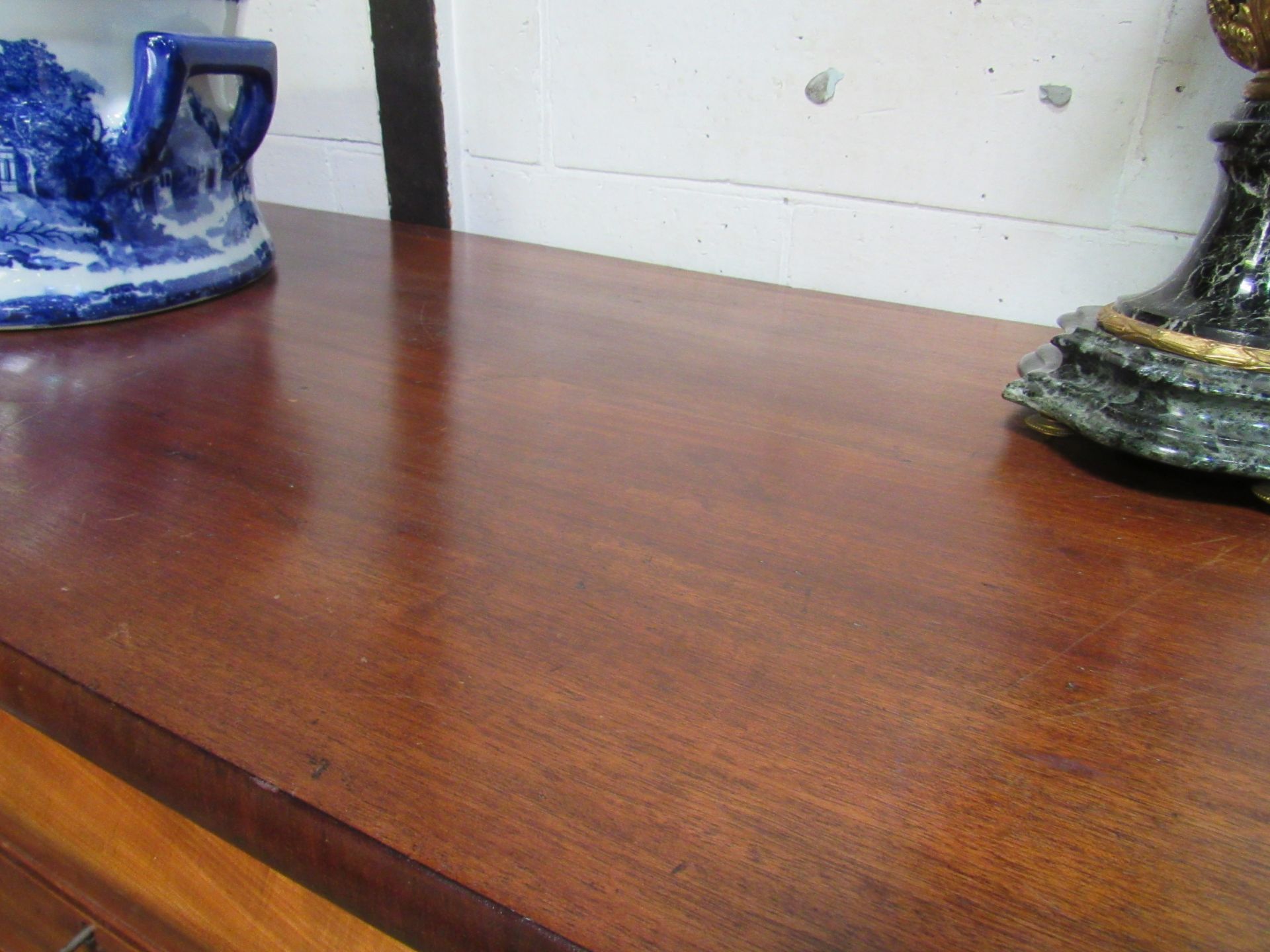 Mahogany Scotch chest of 4 over 4 drawers. plus a secret frieze drawer. 137 x60x150 Est £50-80 - Image 4 of 6