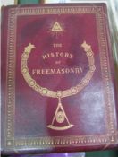 History of Freemasonry in 3 leather bound volumes by Robert Freke Gould, 1886. Estimate £50-70.