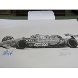 20 various Peter Ratcliffe ""Legends in Time"" limited edition posters of motor racing drivers in