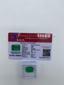 Emerald cut emerald, weight 8.40ct with certificate. Estimate £40-50.