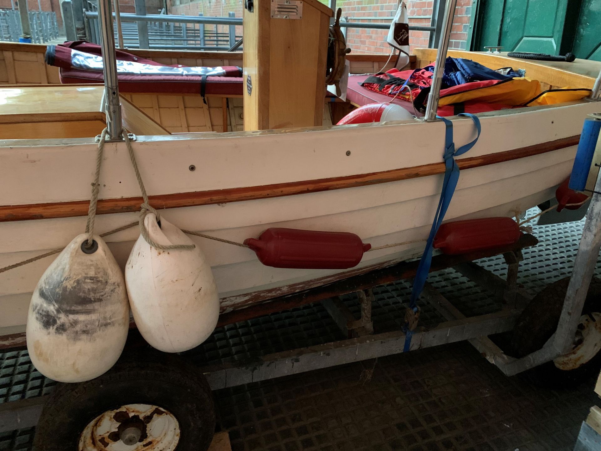 ROSE O'DEA approximately 19 foot Clinker built boat constructed in 1904, with 3 cylinder in-board - Image 9 of 11