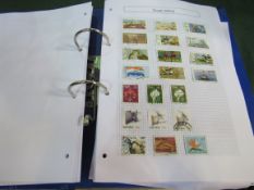 Box of stamps, world collection in 3 binders. Estimate £25-30.