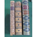 Leather Bindings: 3 Victorian leather-bound books. Shakespeare's Histories 1898. Scott's Poetical
