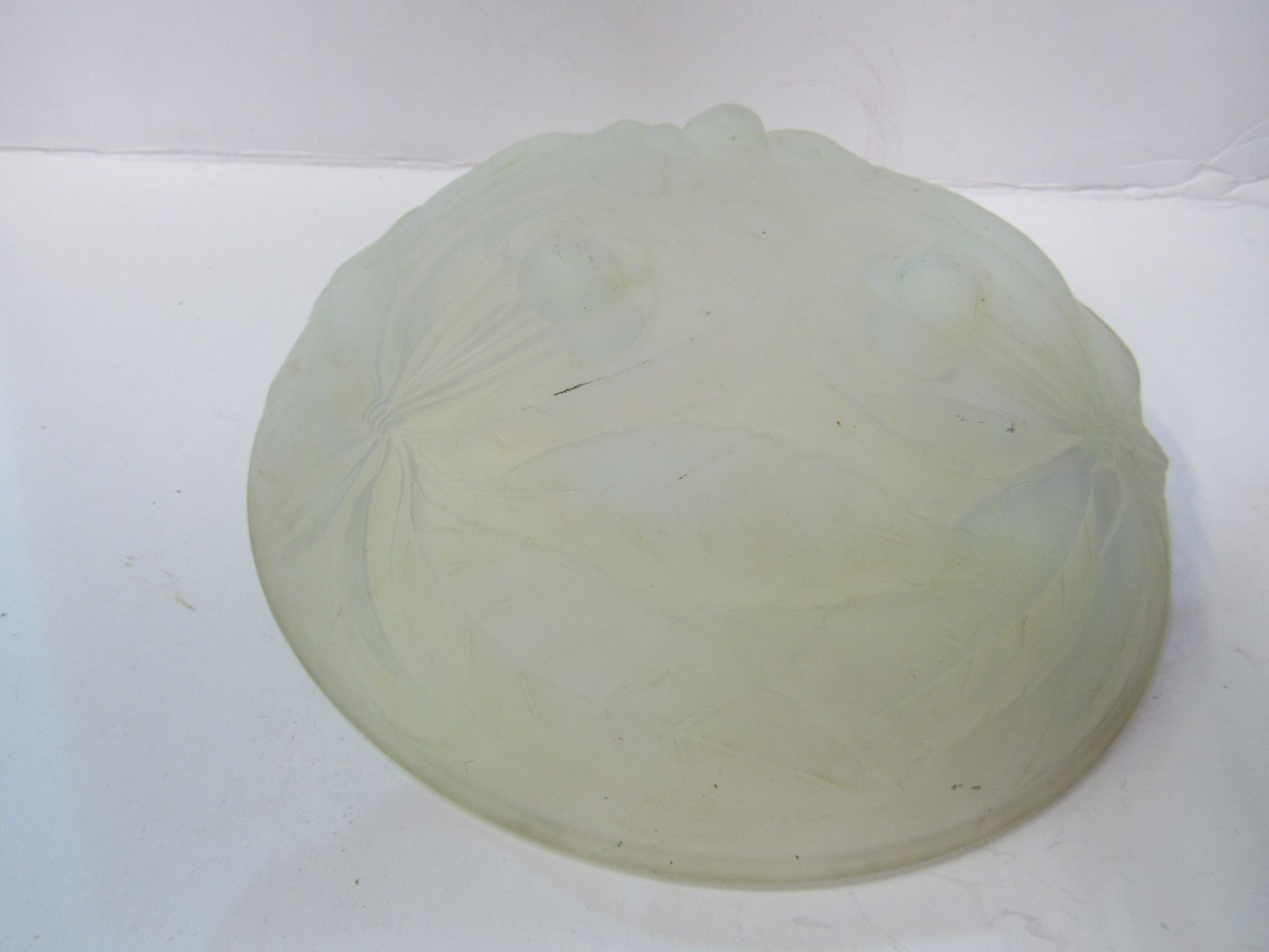 G Vallon opalescent glass bowl, diameter 23cms. Estimate £20-30. - Image 2 of 3