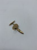 9ct gold cufflinks, weight 3.2gms. Estimate £30-40.