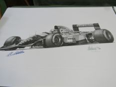 20 various Peter Ratcliffe ""Legends in Time"" limited edition posters of motor racing drivers in