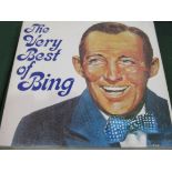 Collection of Bing Crosby cassette tapes together with boxed collection of LPs ""superstars of the